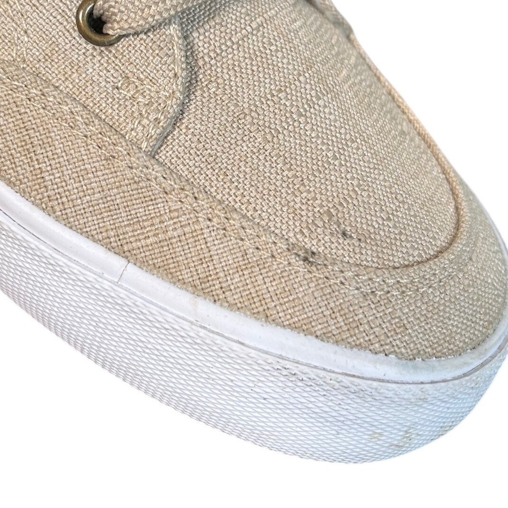 Lugz Stayer Canvas Mens Tan Low Top Sneakers Size 13 Skater Streetwear Classic - Picture 2 of 8